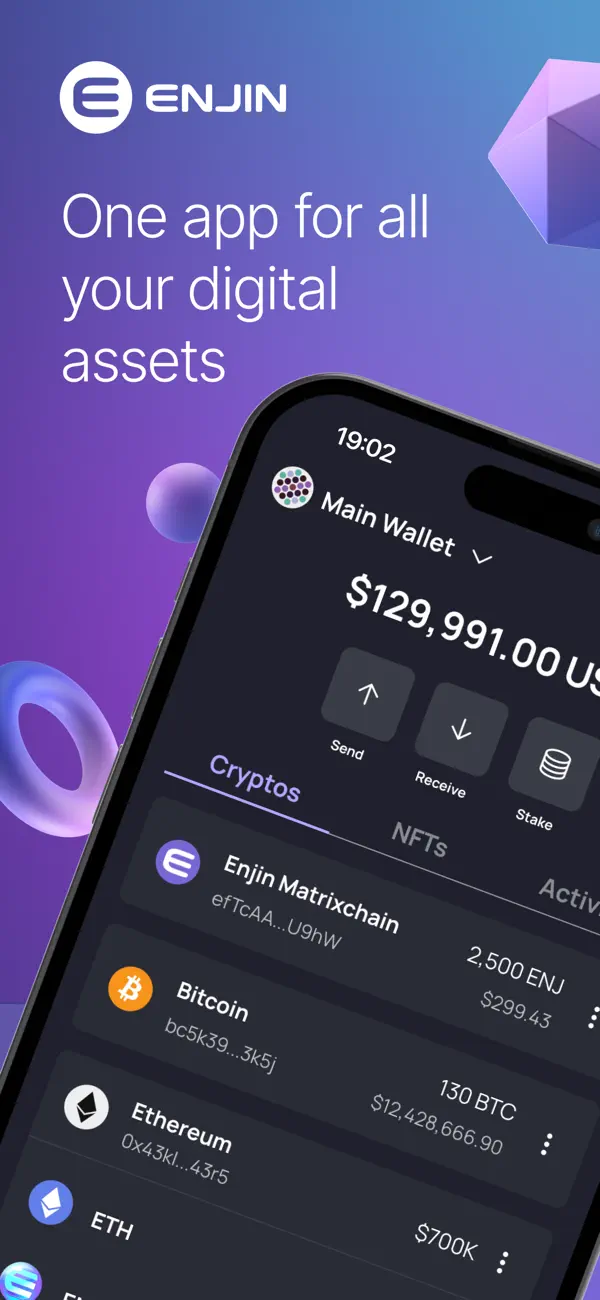 Screenshot #1 pour Enjin: NFT Crypto Wallet