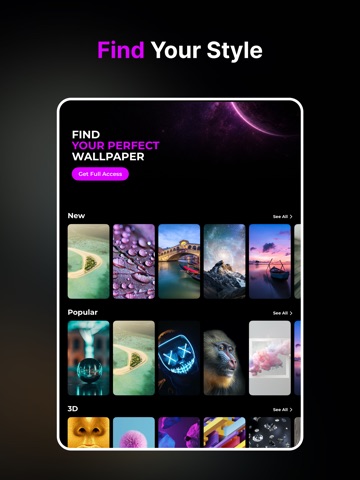 Infinity: Aesthetic Wallpapers iPad screenshot