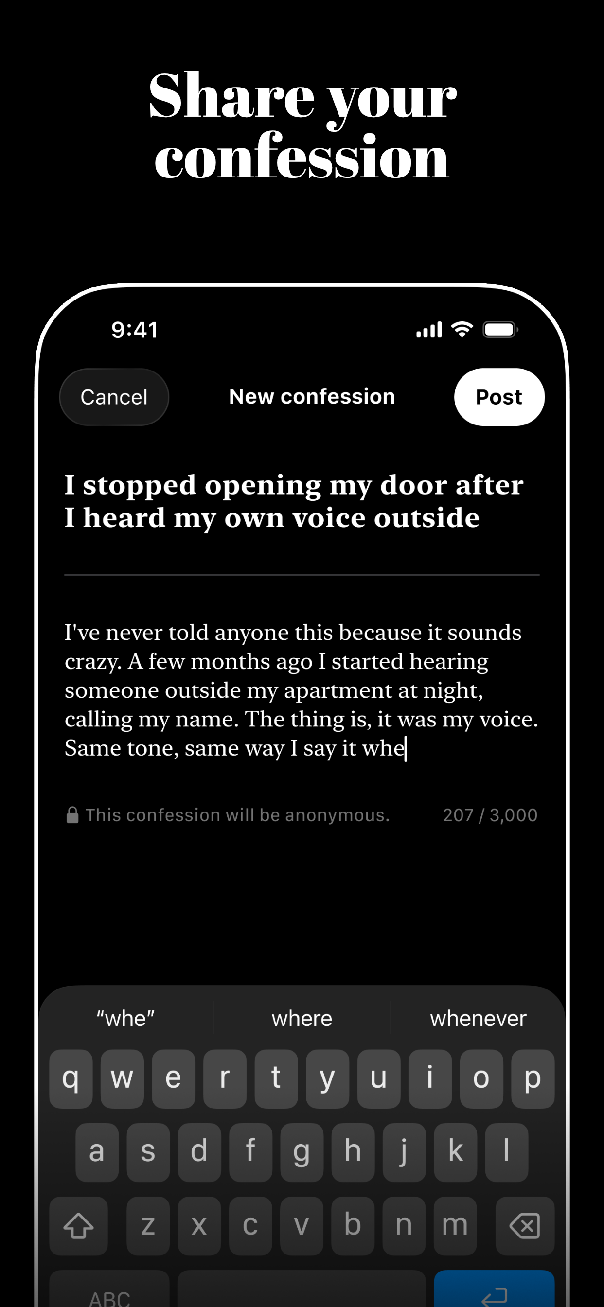 Venty - Confess Anonymously screenshot 3