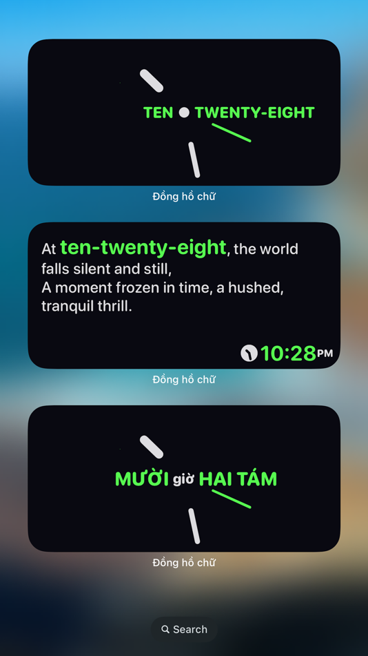 #3. Đồng hồ chữ (iOS) 게시자: Anh Lee