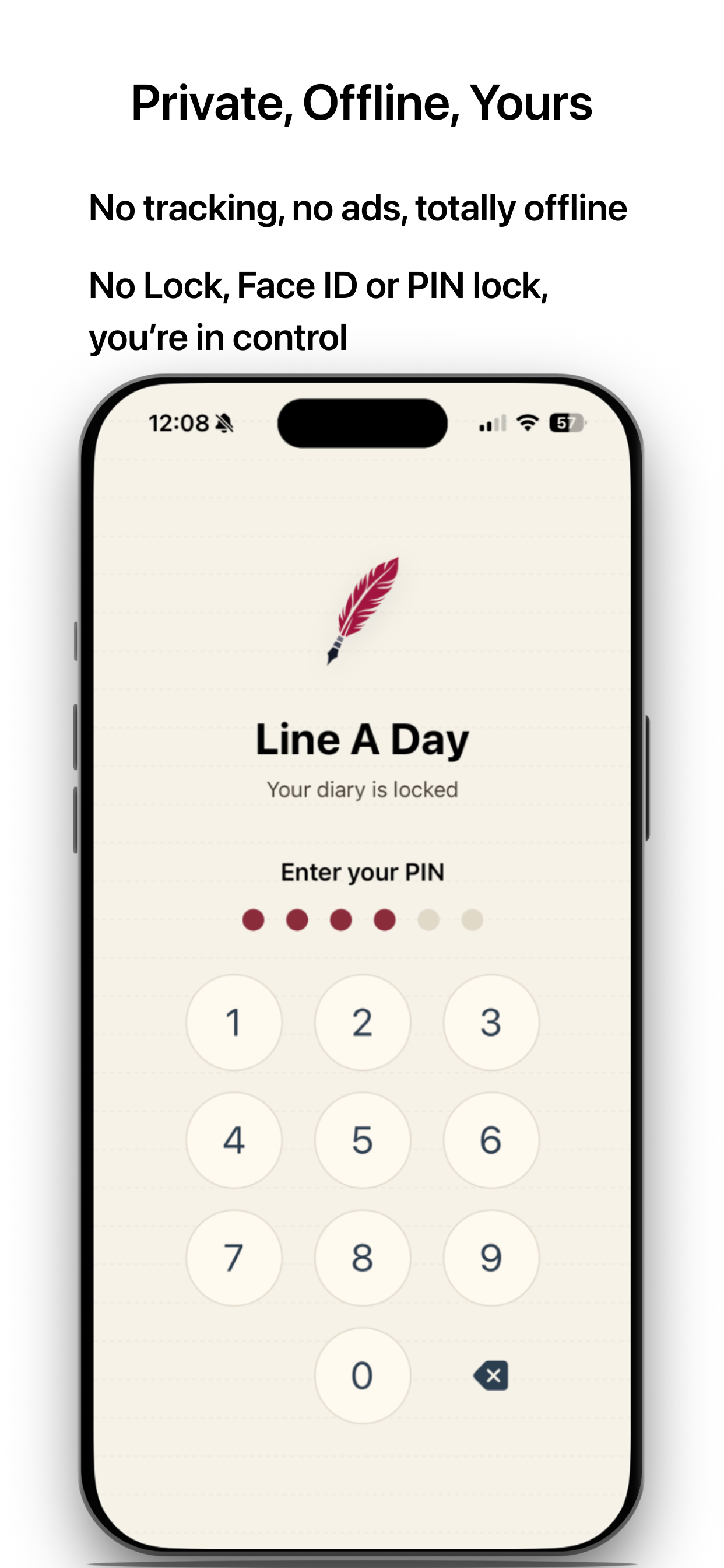 Line A Day Private Journal screenshot 3