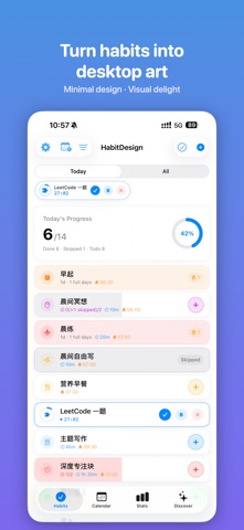 HabitDesign: Habit Tracker Screenshot 1 of 10