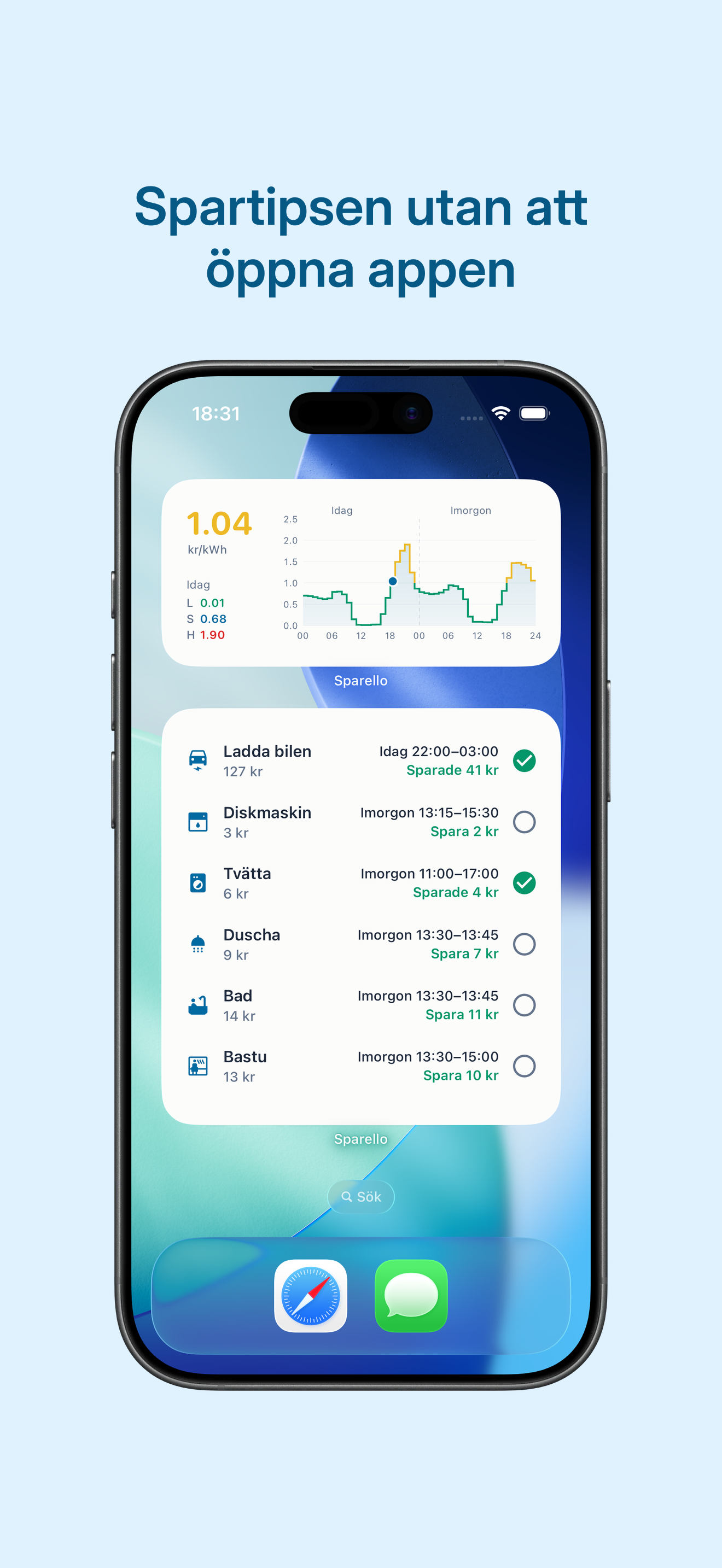 Sparello – Elpriser & spartips screenshot 3