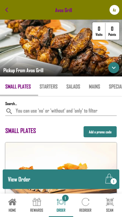Avos Grill App Screenshot