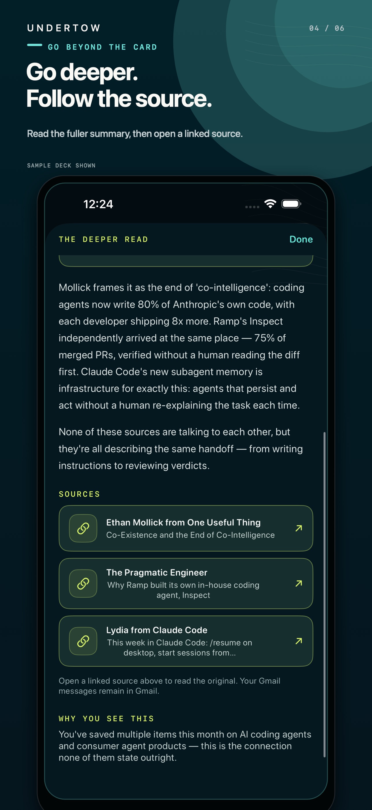 Screenshot 4 of Undertow: Newsletter Deck