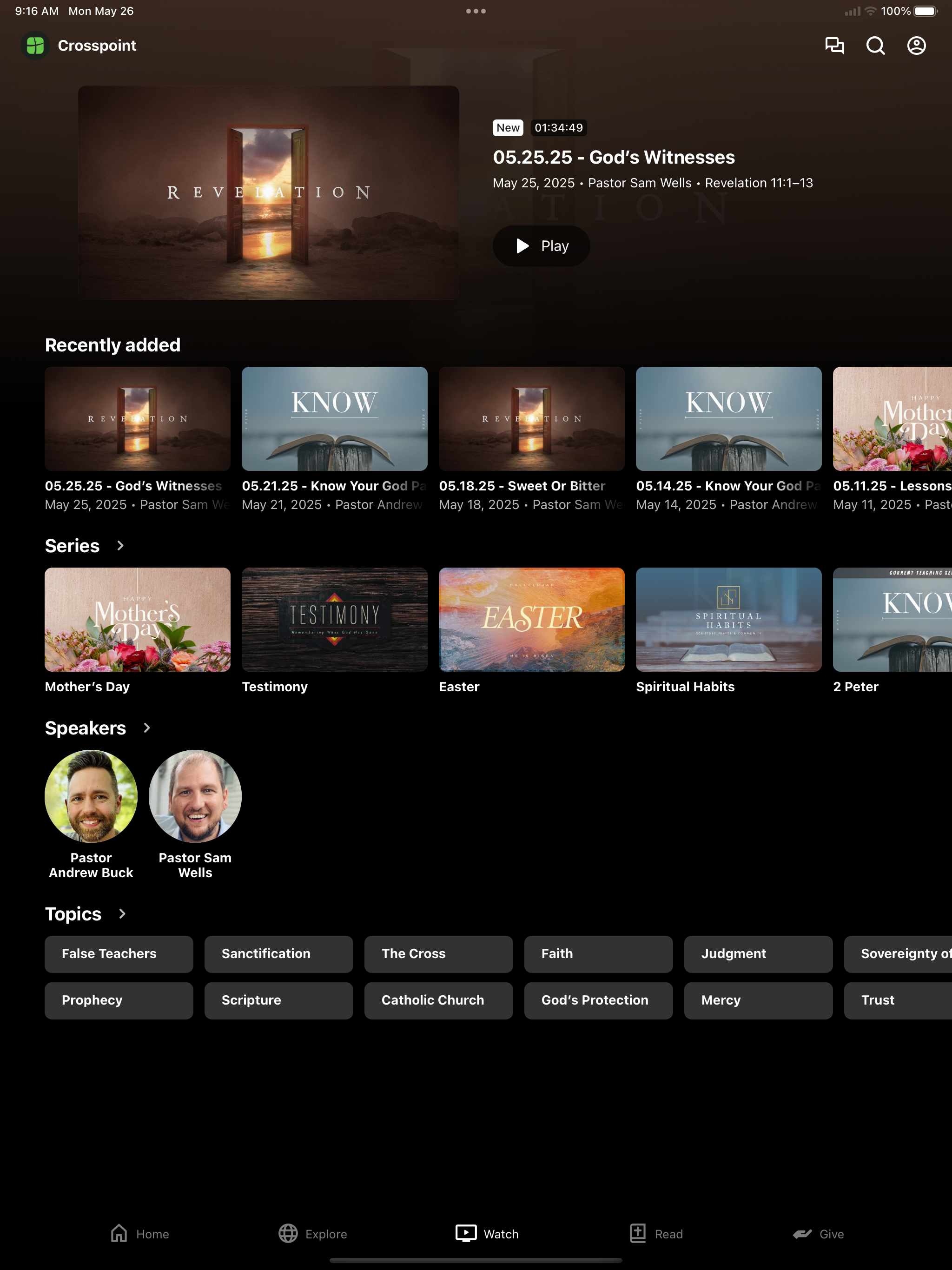 Crosspoint Baptist Church App