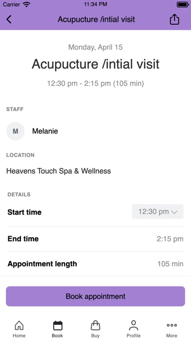 Heavens Touch Spa & Wellness Screenshot