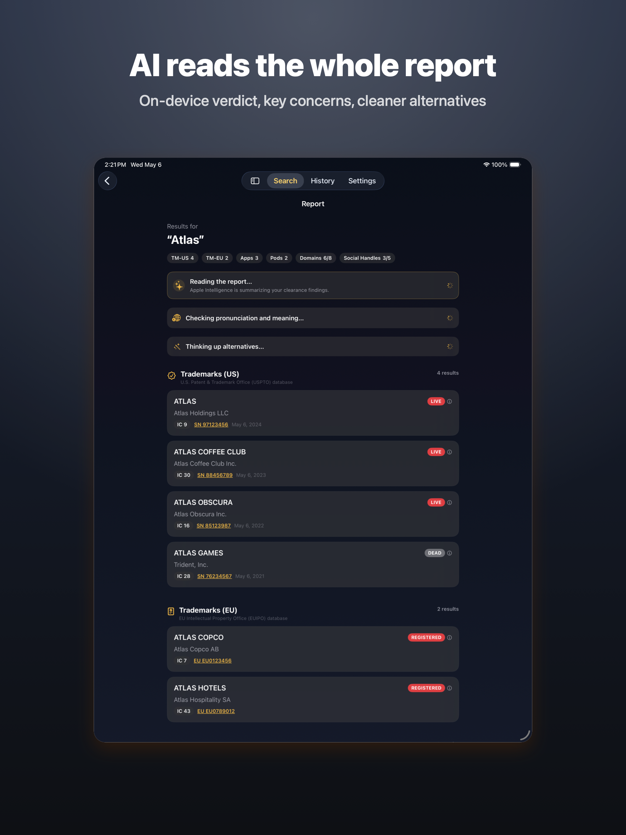 NameVett - Trademark Search screenshot 9