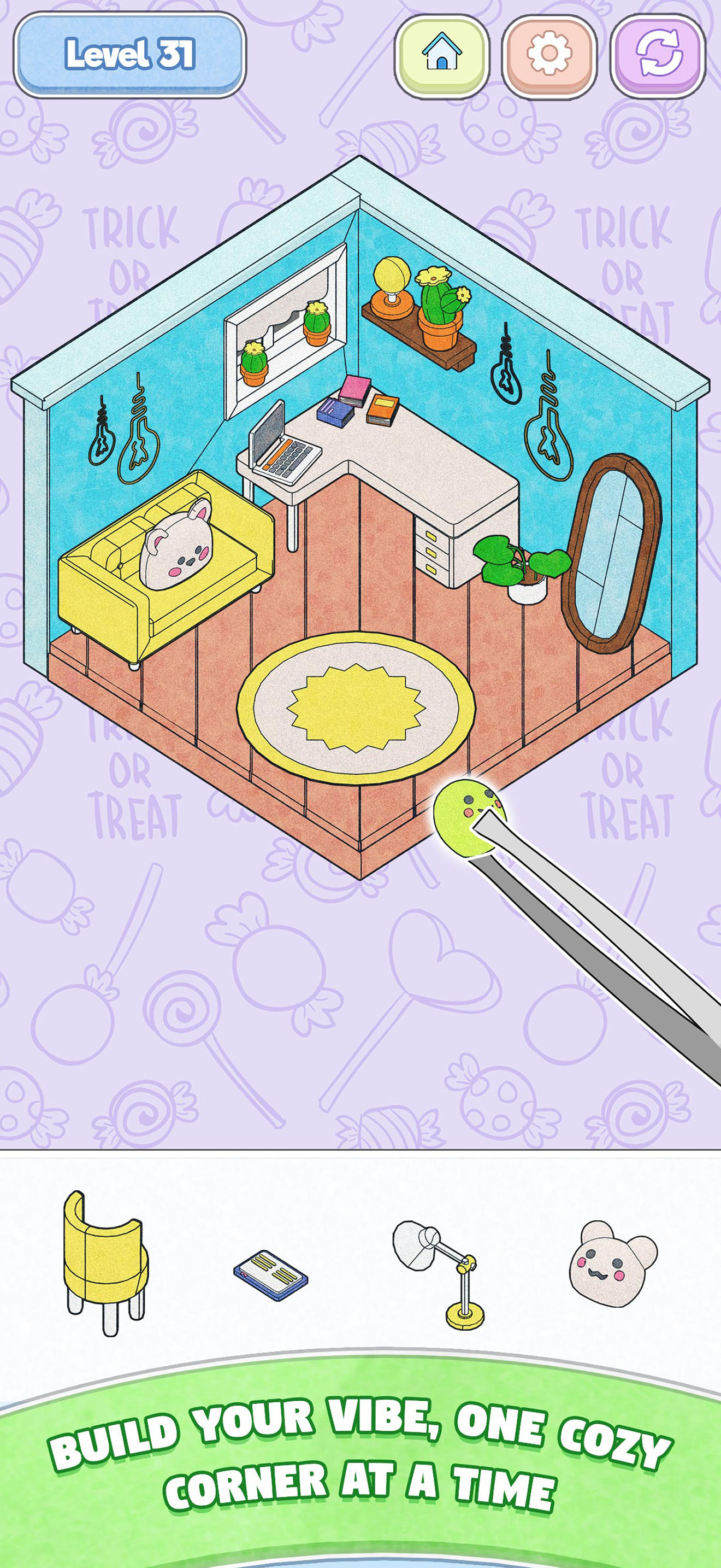 Cozy Sticker Room: Home Puzzle screenshot 5