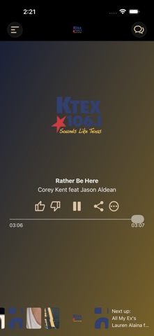 KTEX 106 Radio app screenshot