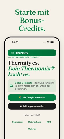 Thermify: Rezepte umwandeln screenshot