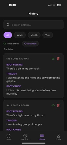 Trigger Journal Screenshot 2 of 3