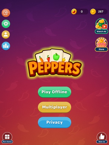 Peppers: Multiplayer Card Game iPad screenshot