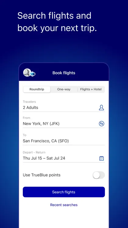 Captura 5 de 6 de JetBlue