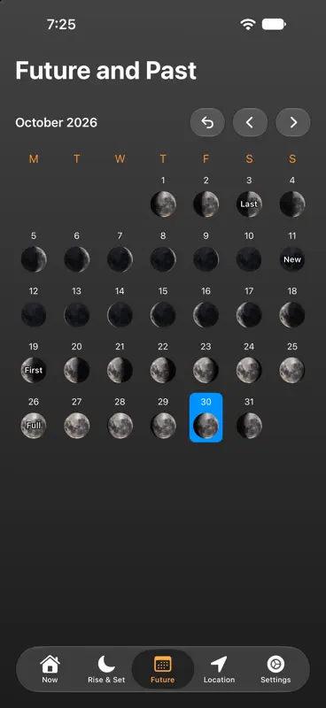 Moon Phase Calendar Plus screenshot 2 of 7
