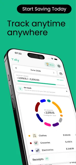 Budget Planner App - Tally screenshot 2