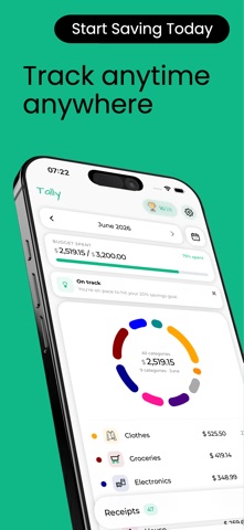 Budget Planner App - Tally screenshot