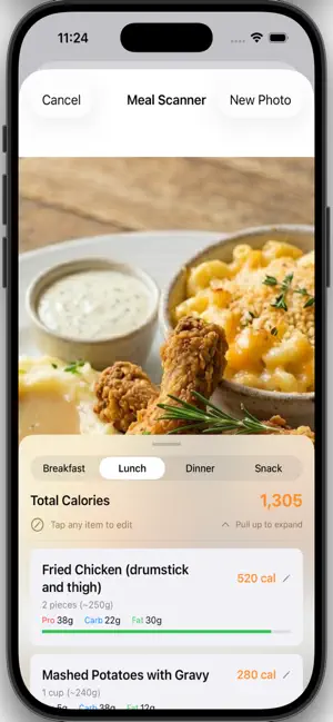 Mocha: Food Diary & Tracker screenshot 1