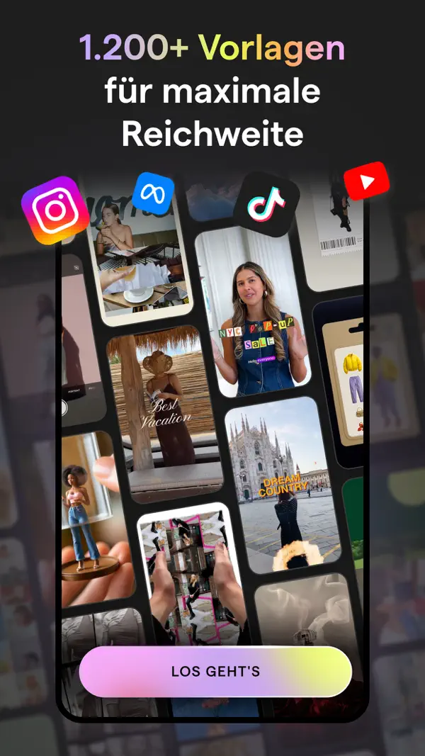 Mojo: KI Video & Reels Editor iPhone App Screenshot 3 – Foto & Video