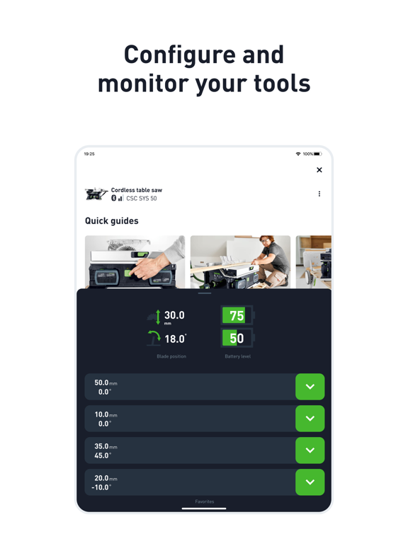 Festool iPad screenshot 3 - Productivity app