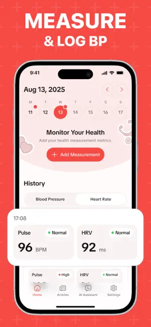 Heart Rate Monitor BP Tracker screenshot 3