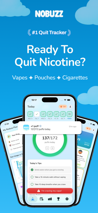 NOBUZZ: Quit Smoking & Vaping Screenshot 1 of 7