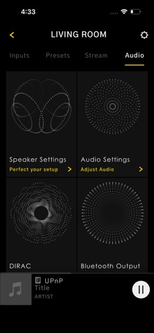 Radia AV Control iPhone screenshot