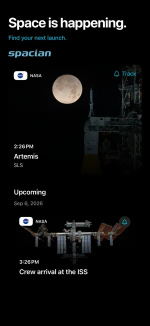 Spacian: Rocket Launch Tracker screenshot 1