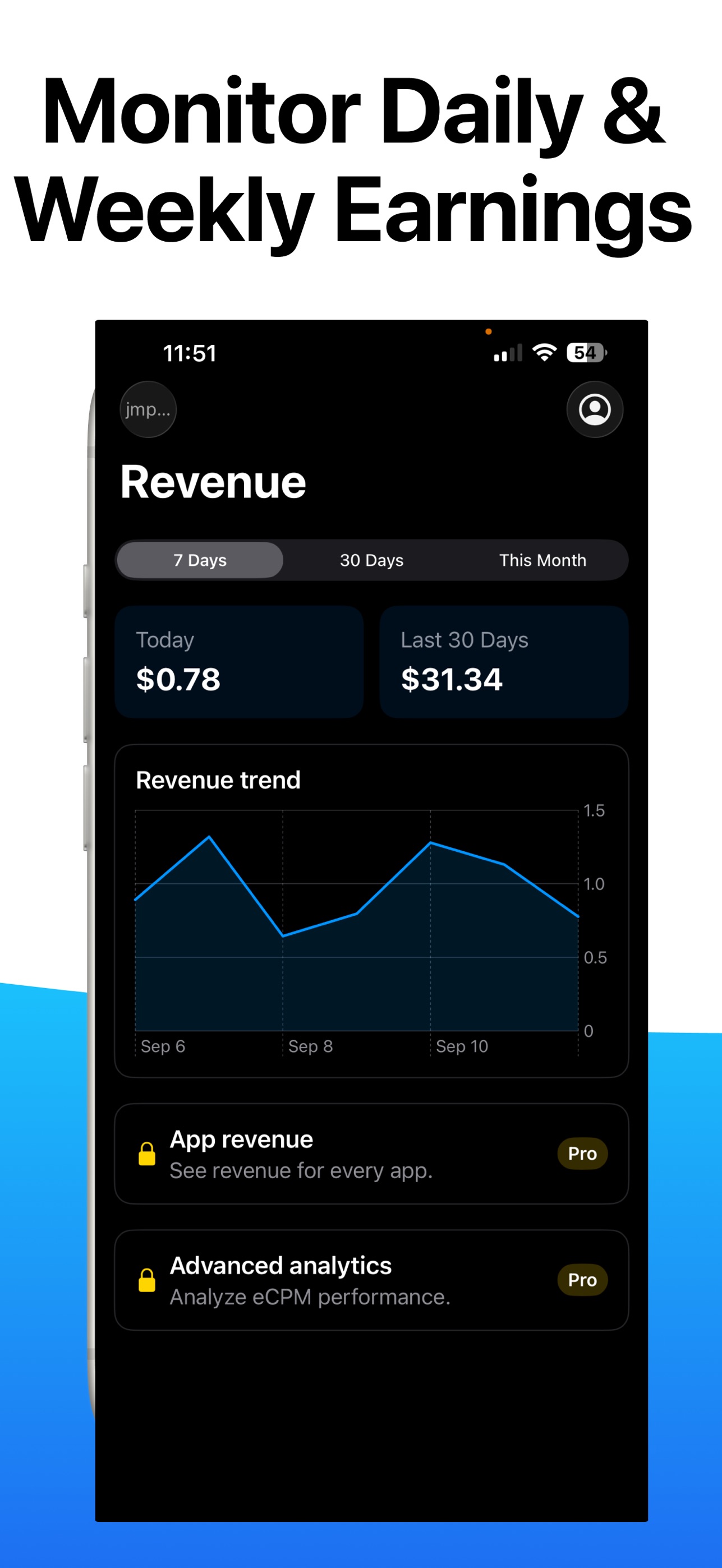 Screenshot 2 of Earnings Lens: Ad Revenue