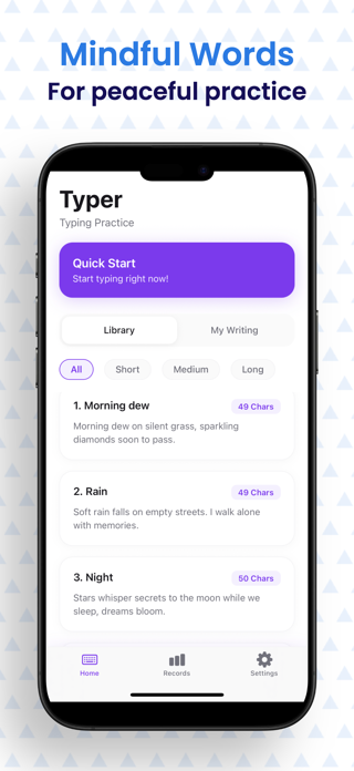 Typer - Fast & Mindful Typing Screenshot 4 of 6