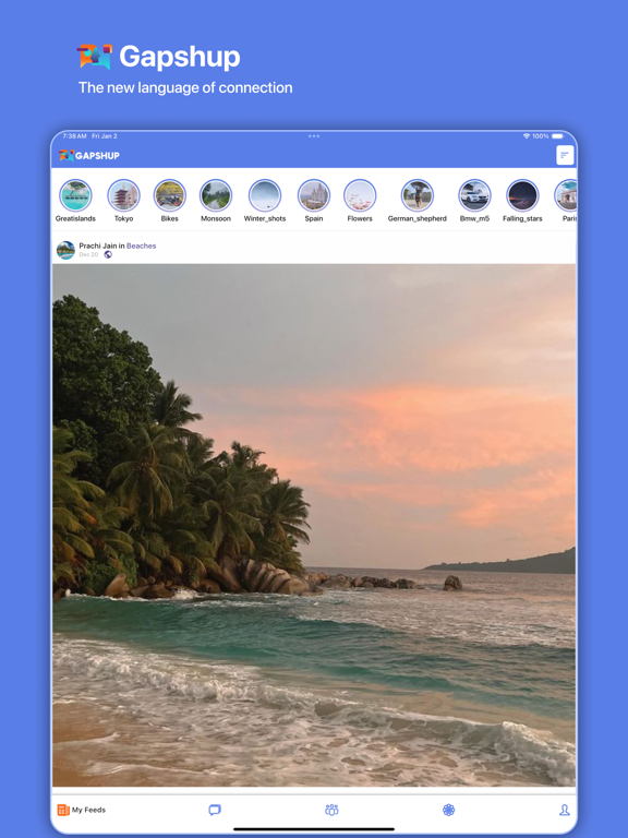Gapshup app screenshot