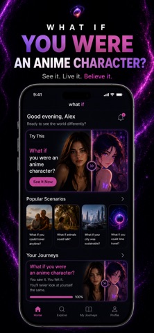 What If? - Alternate Self AI iPhone screenshot