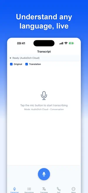 AudioDich Live Translator screenshot 1