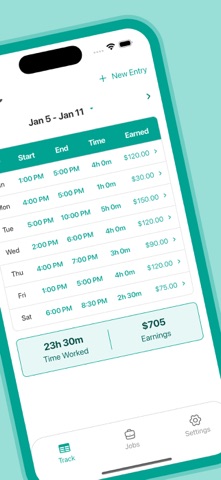 Hours Calculator: Work Log screenshot
