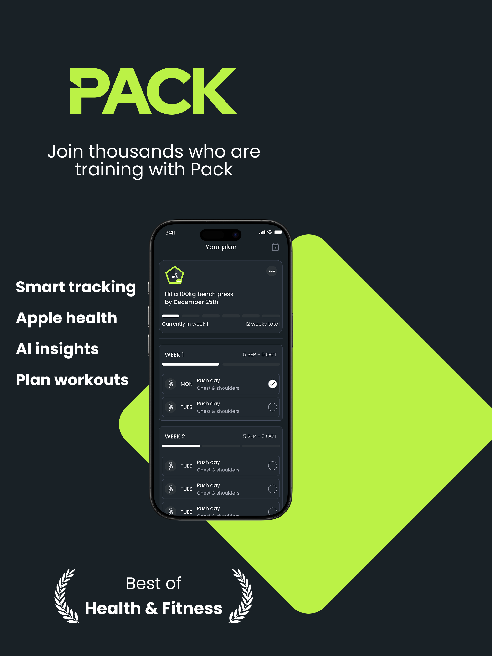 Pack PT: Gym Workout Tracker screenshot 8