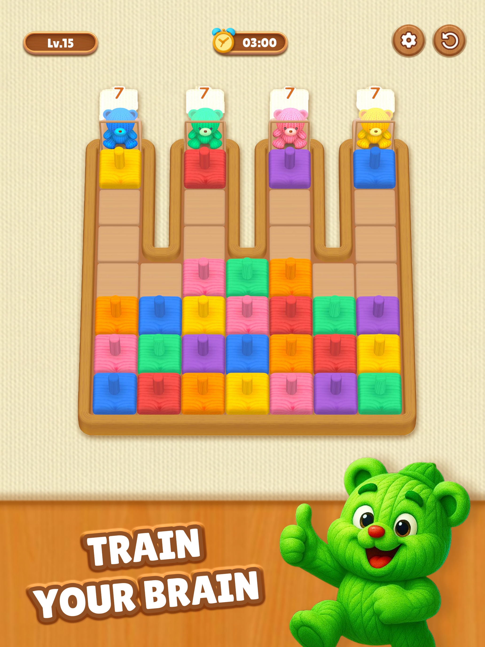 Bear Knit: Color Puzzle