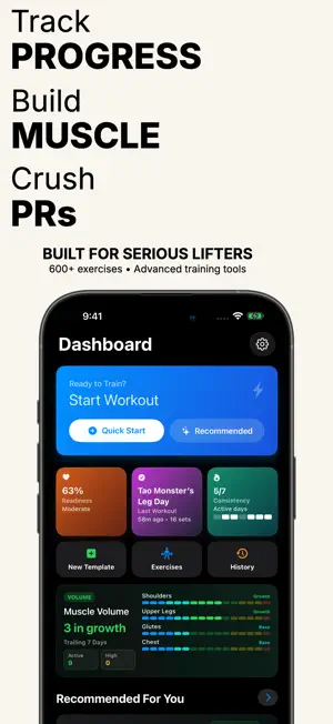 4M Lift: Gym Log & Tracker screenshot 1