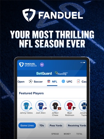 FanDuel Sportsbook and Casino iPad screenshot 1