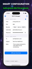 MailCheck: SMTP Test & Debug screenshot