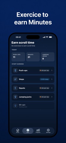 Unscroll AI: Train to unlock screenshot