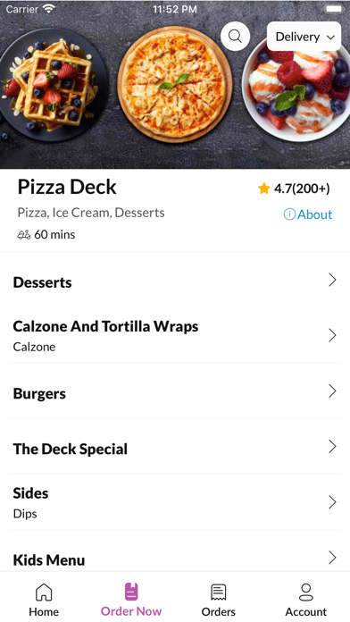 Pizza Deck. Screenshot