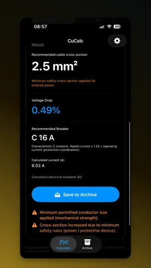 CuCalc screenshot 2