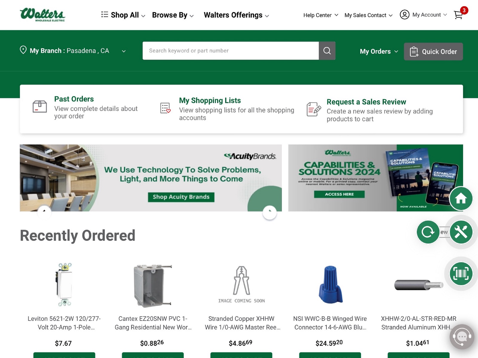 Walters Wholesale Electric ipad screenshot 1