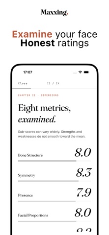 Maxxing - LooksMax PSL Scale iPhone screenshot
