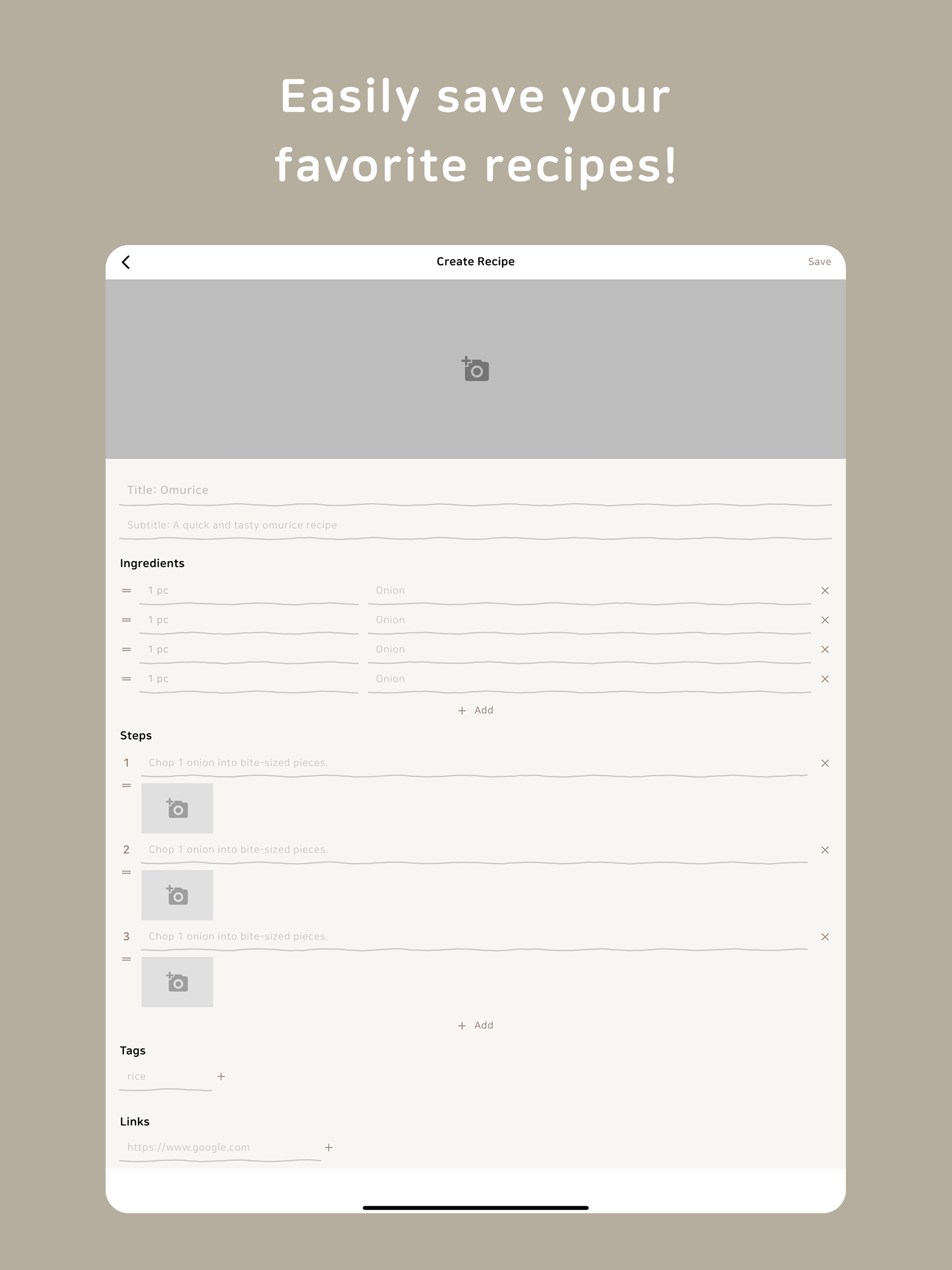 Mecipe - My Recipe Note