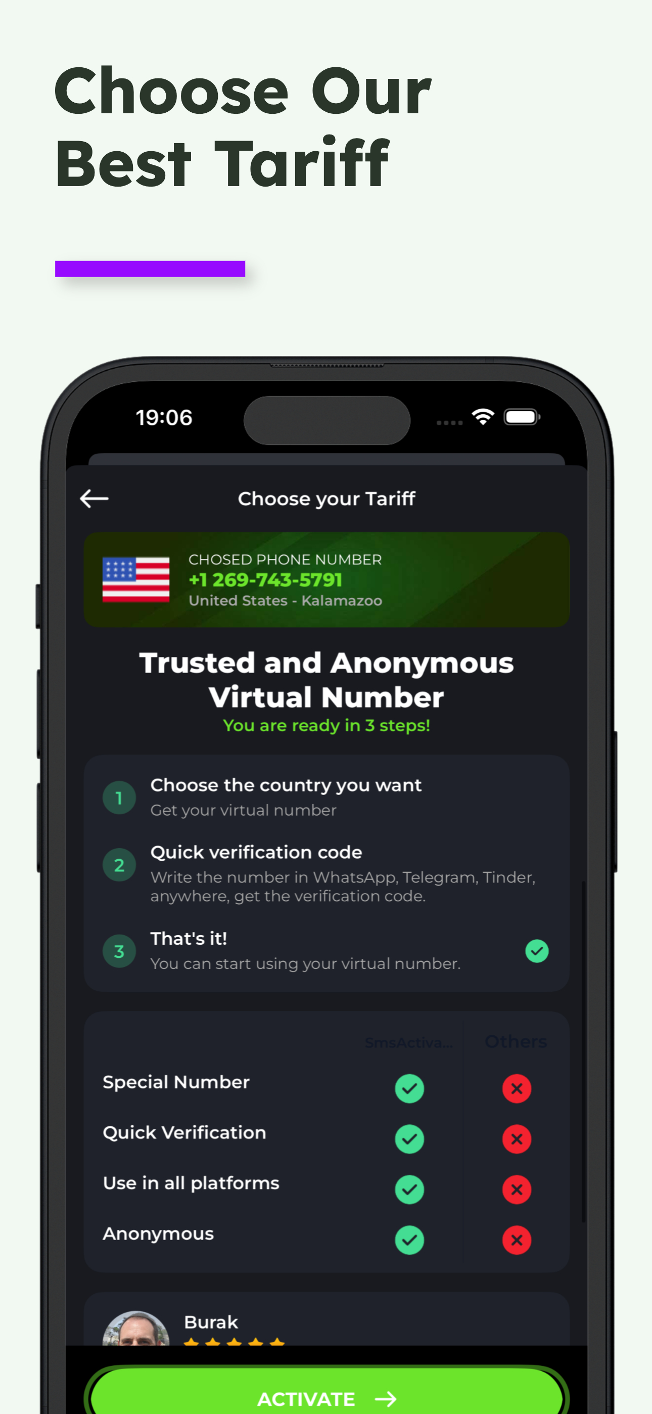 SMSActivate.APP - Virtual Nums