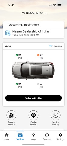 MyNISSAN® iPhone screenshot