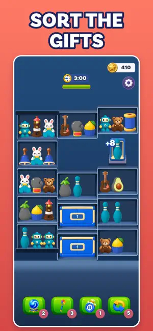 Gift Sort - 3D Sorting Puzzle screenshot 1
