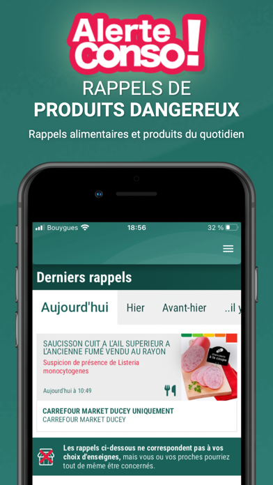 Alerte Conso - Rappel Produit Screenshot