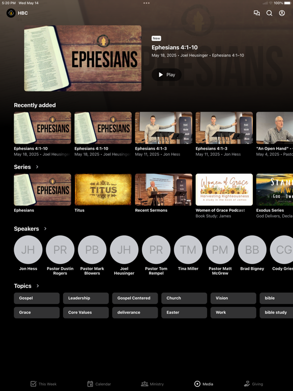 Heritage Bible Lincoln, NE iPad screenshot 4 - Education app